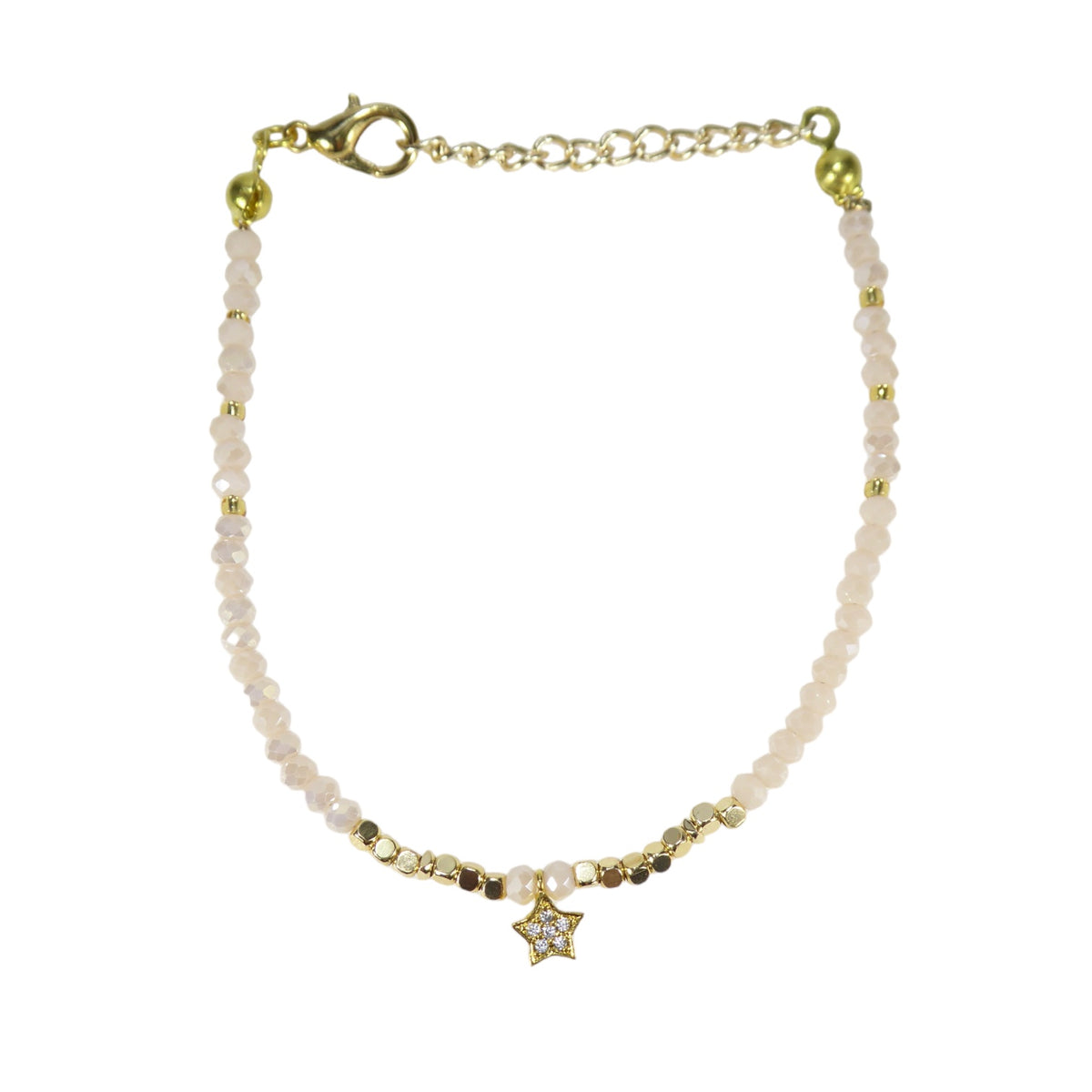 Star Bead Bracelets in Gold Plated