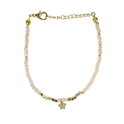 Star Bead Bracelets in Gold Plated