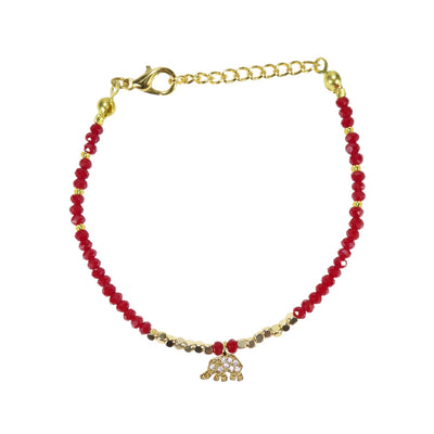 Elephant Bead Bracelets in Gold Plated