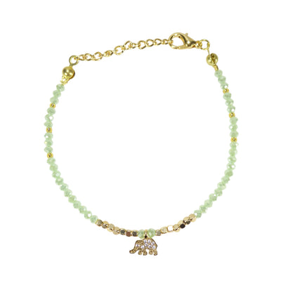 Elephant Bead Bracelets in Gold Plated