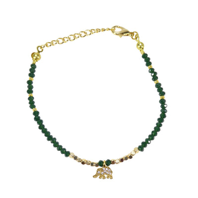 Elephant Bead Bracelets in Gold Plated