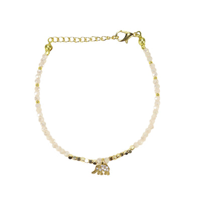 Elephant Bead Bracelets in Gold Plated