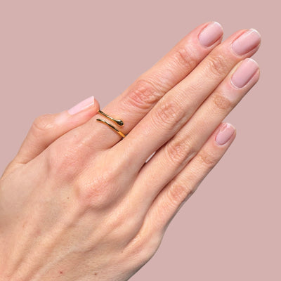 Adjustable Plain Snake Rings