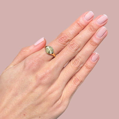 Sun Signet Rings