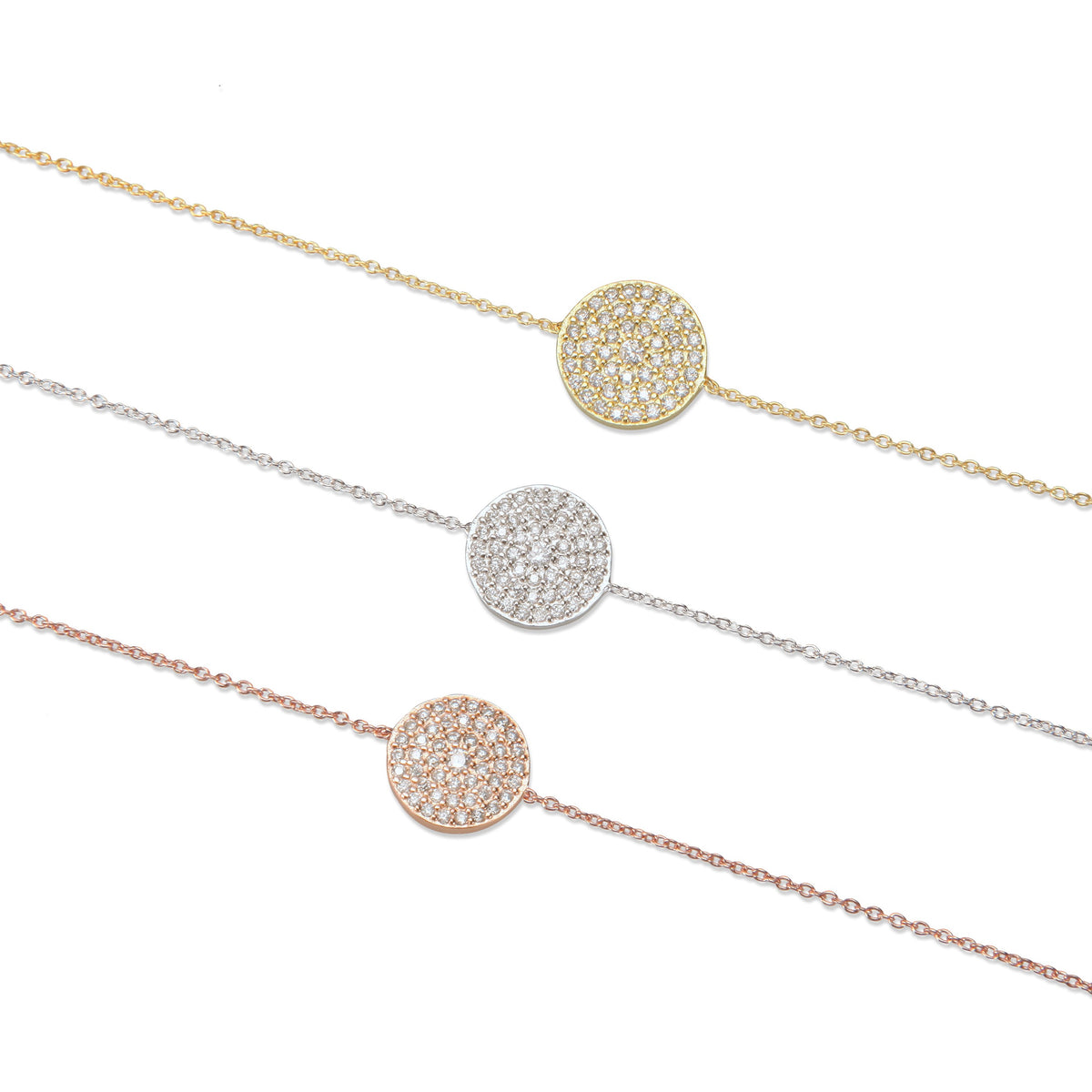 Disc Bracelet CZ