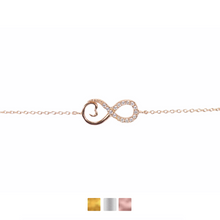 Infinity & Heart Bracelet Cz