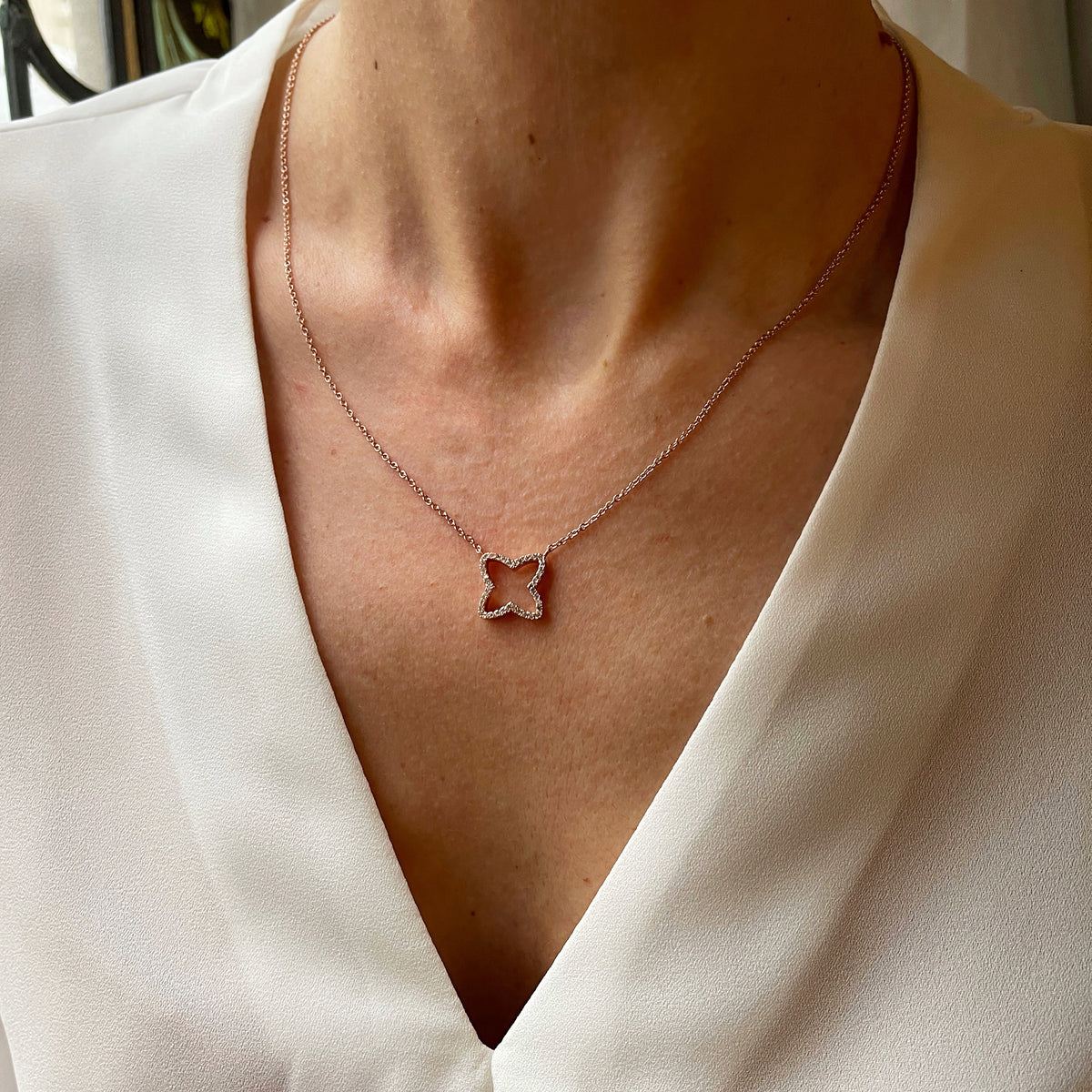 Sharp Clover Necklaces