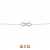 Small Infinity Bracelet Cz