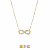 Small Infinity Cz Necklaces