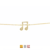 Music Book Note Bracelet CZ