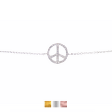 Peace Bracelet Cz