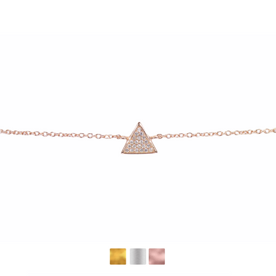 Triangle Bracelet Cz