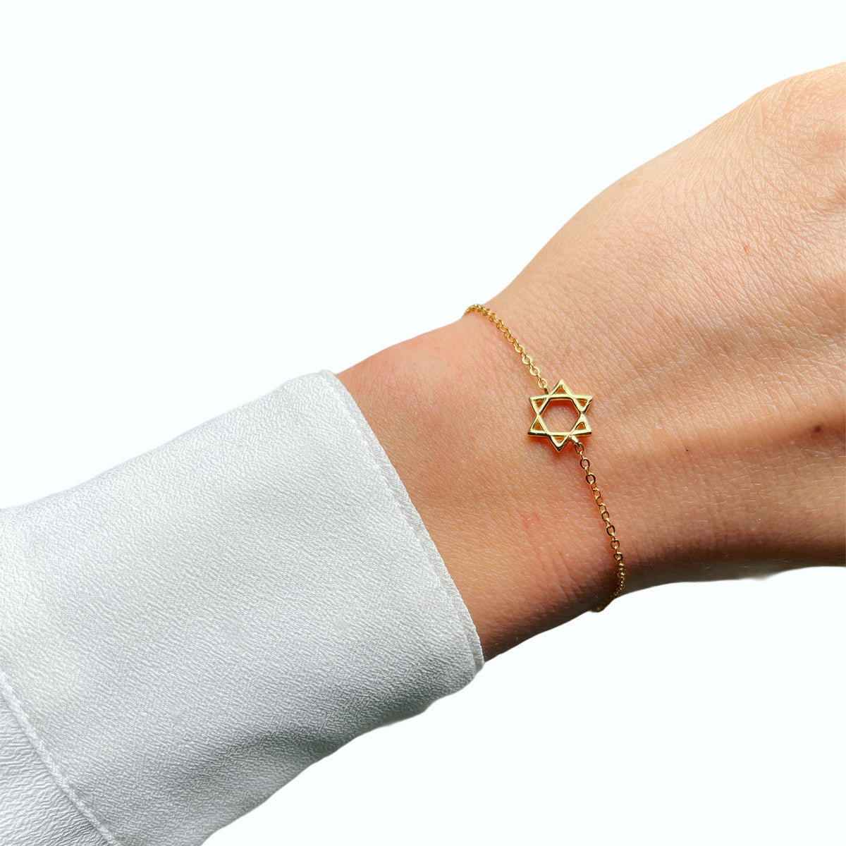 Plain Jewish Star of David Bracelet