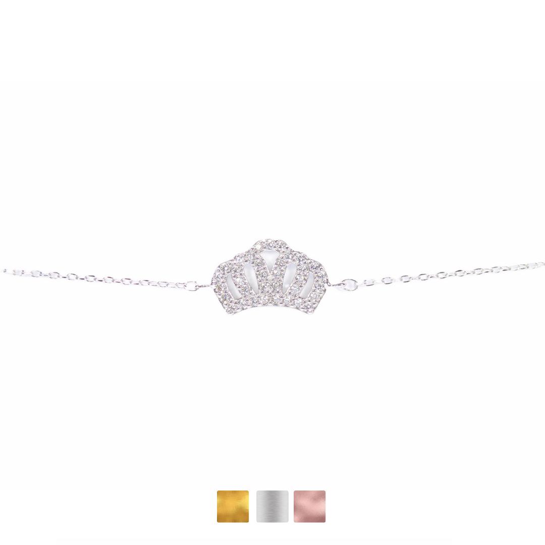 Crown Bracelet Cz