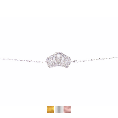 Crown Bracelet Cz