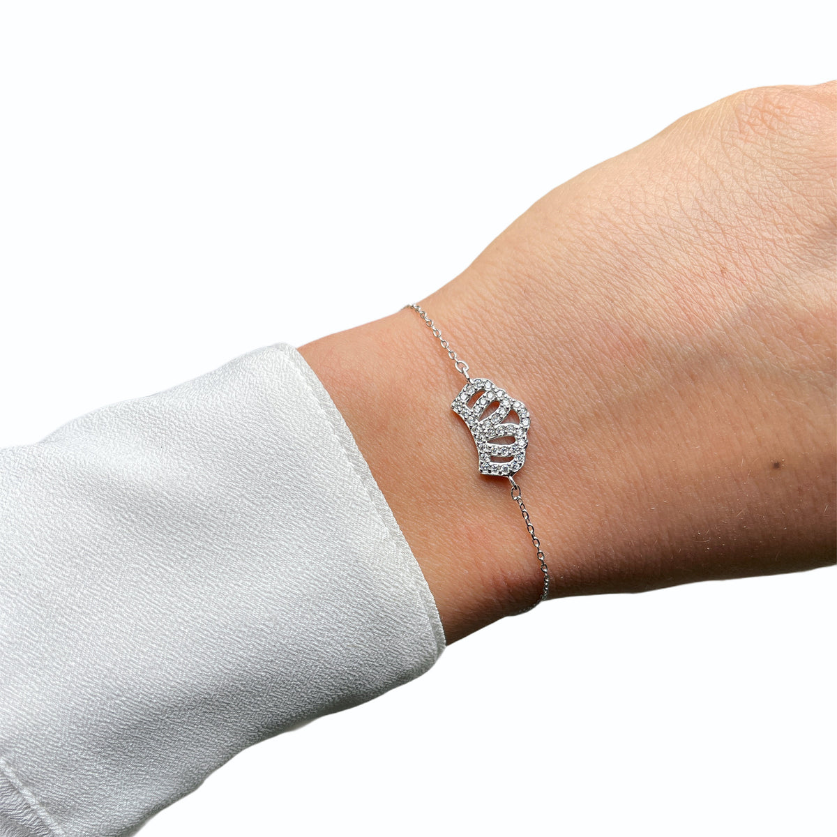 Crown Bracelet Cz