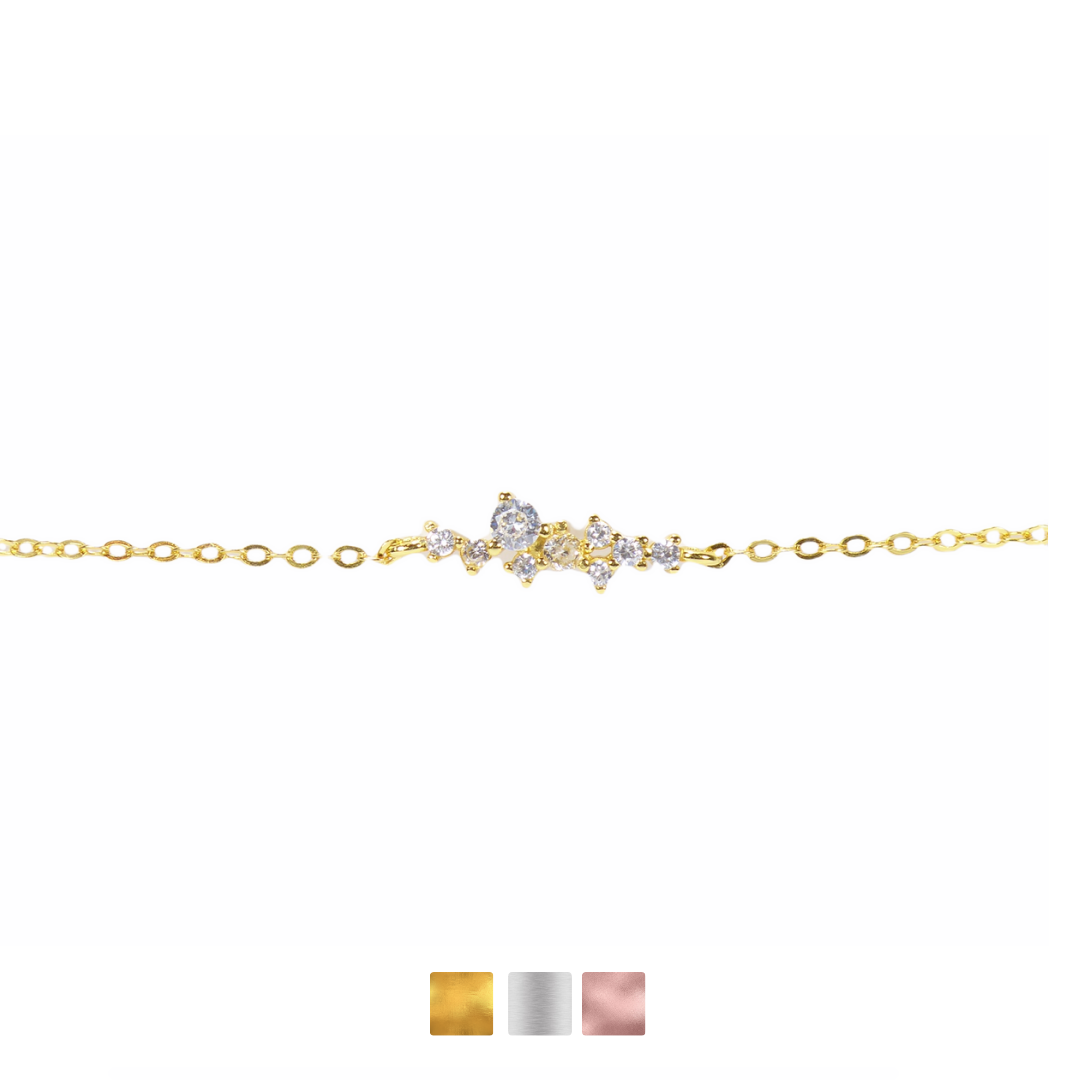 Cluster Bracelet CZ