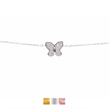 Small Butterfly Bracelet Cz