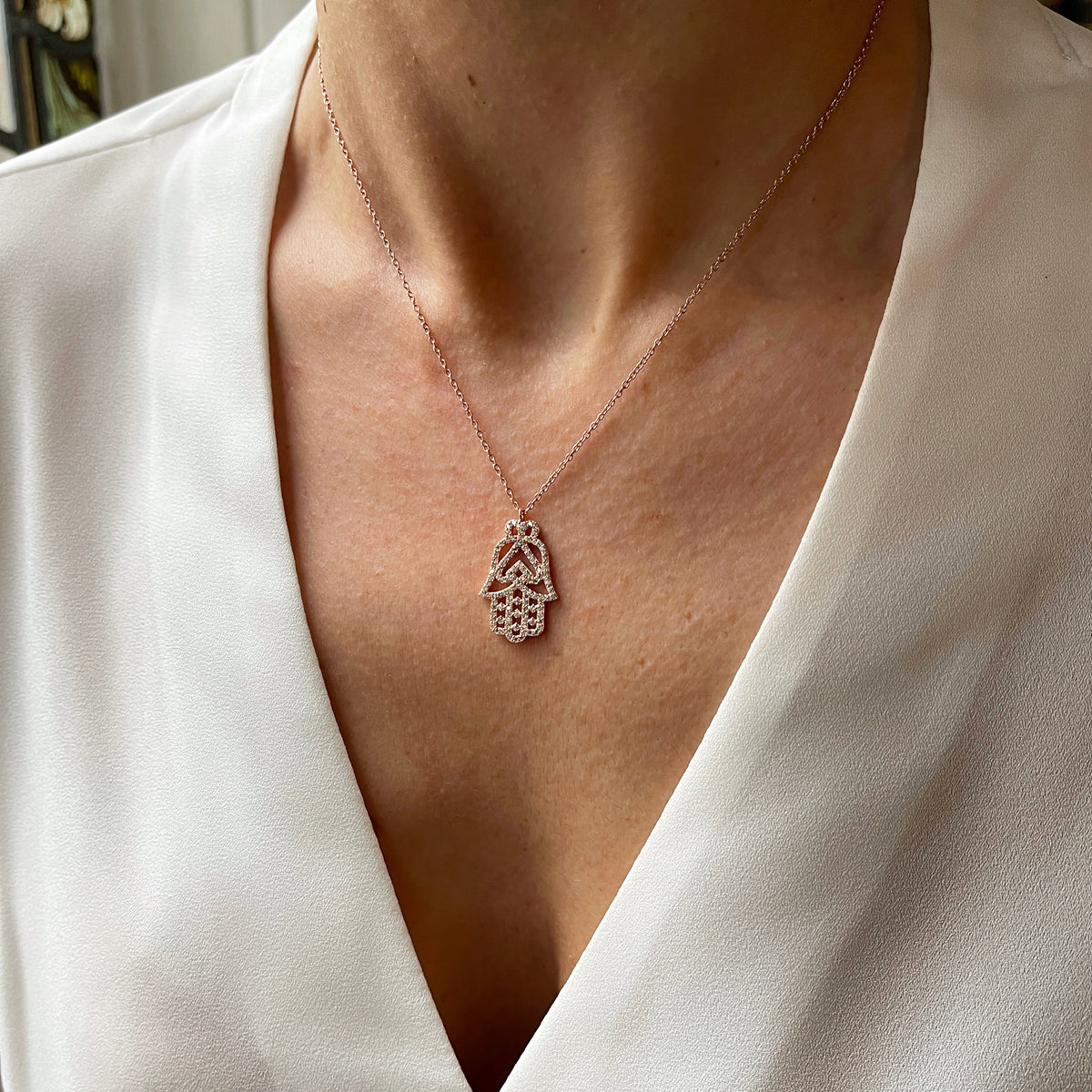 Large Hand Necklaces