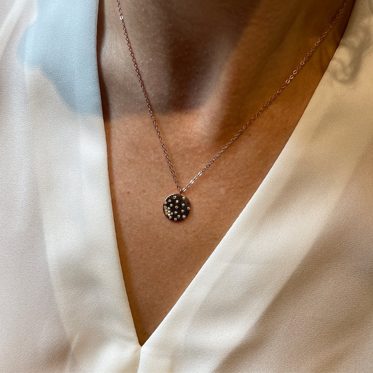 Galaxy Disc Necklaces