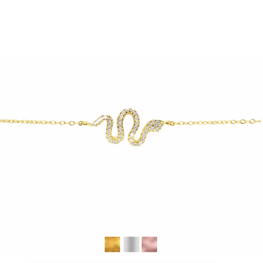 Snake Bracelet Cz