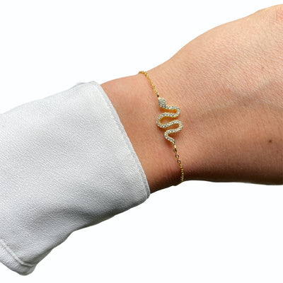 Snake Bracelet Cz