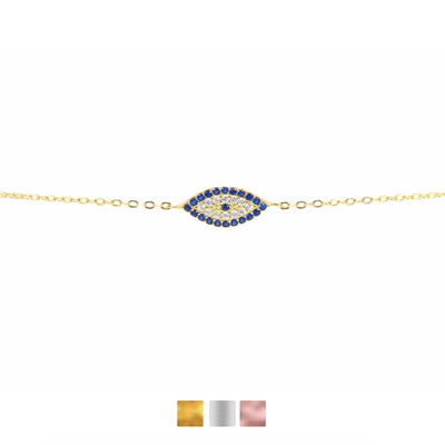 Evil Eye Bracelet Cz