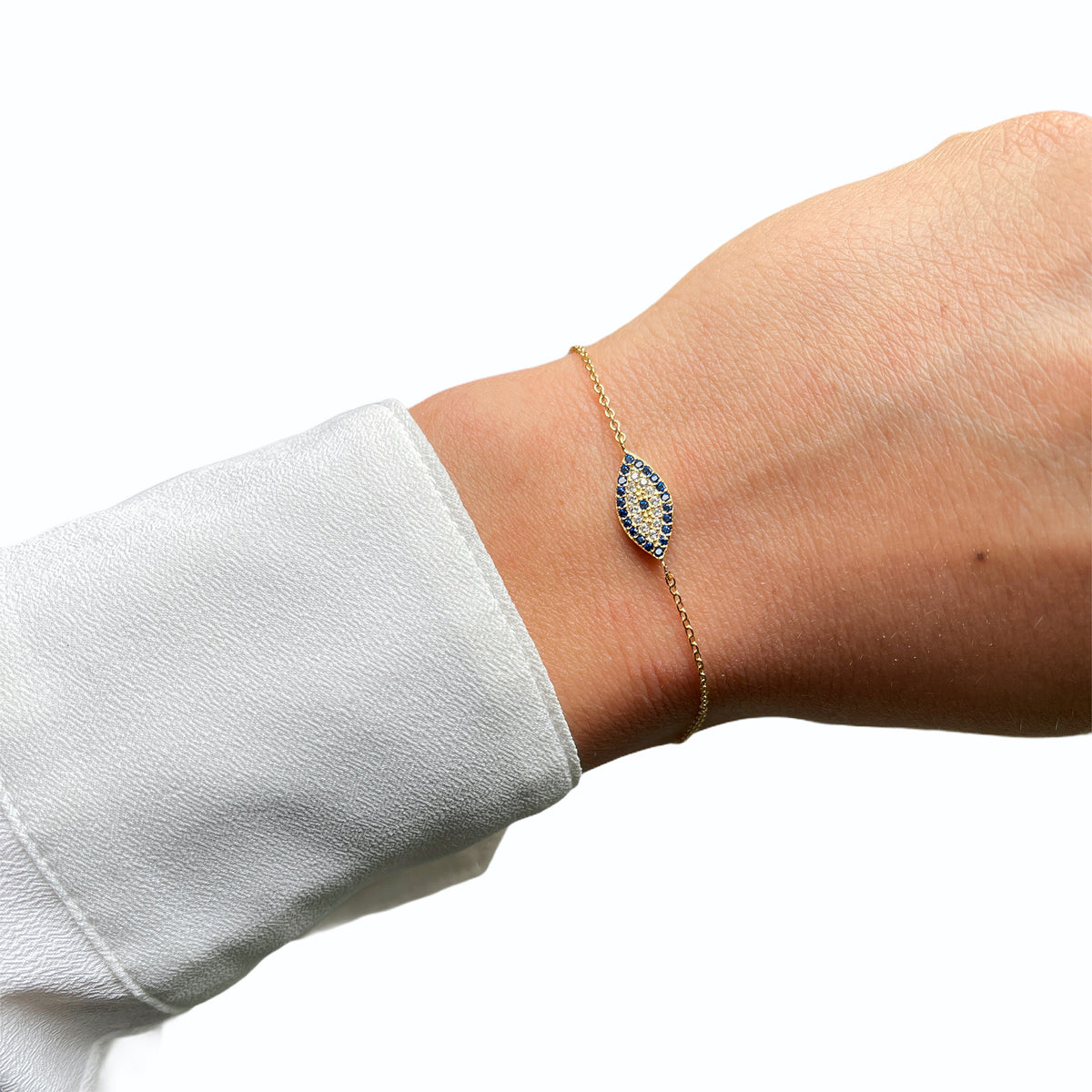 Evil Eye Bracelet Cz