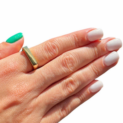 Bar Signet Rings