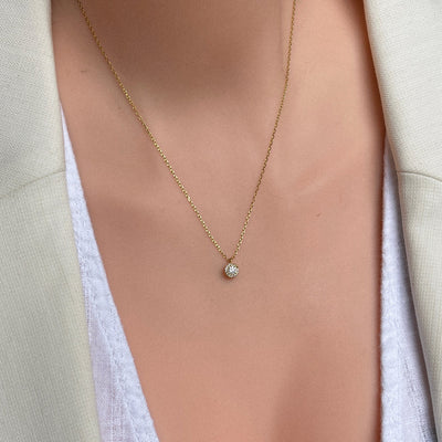 Small Lux Solitaire Necklaces