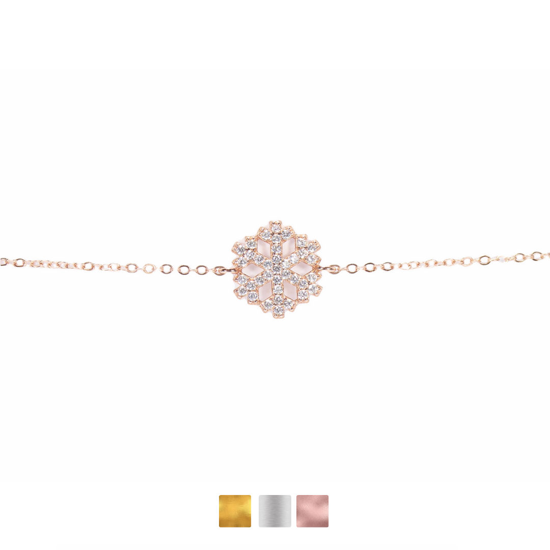 Snowflake Bracelet Cz