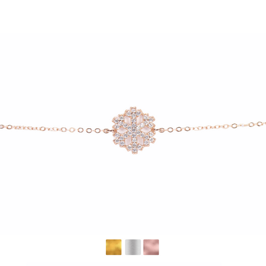 Snowflake Bracelet Cz