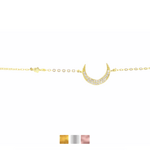 Moon & Star CZ Bracelet