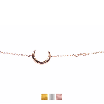 Plain Moon & Star Bracelet