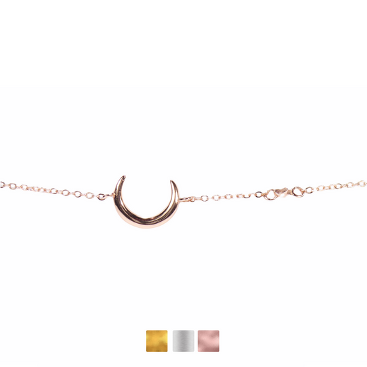 Plain Moon & Star Bracelet