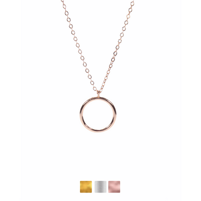Small Eternity Circle Necklaces