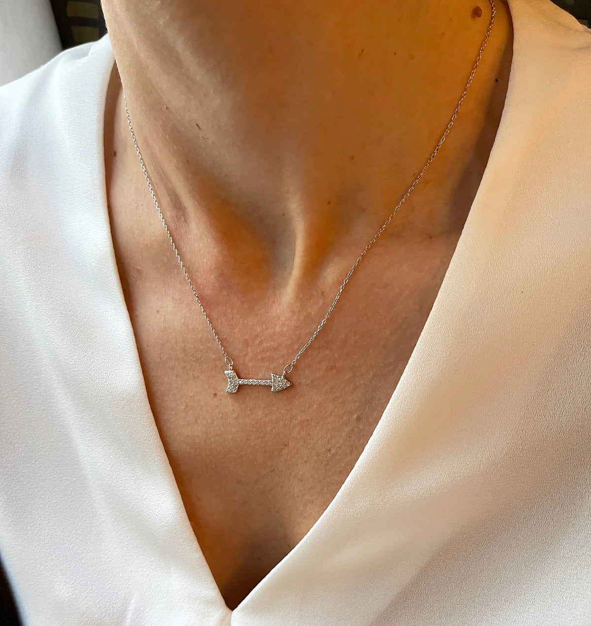 Arrow CZ Necklaces