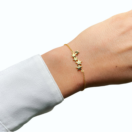 Plain Five Stars Bracelet