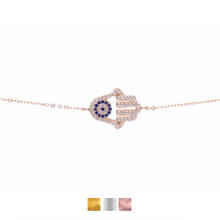 Hand & Eye Bracelet Cz