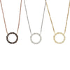 Screwed Circle Necklaces