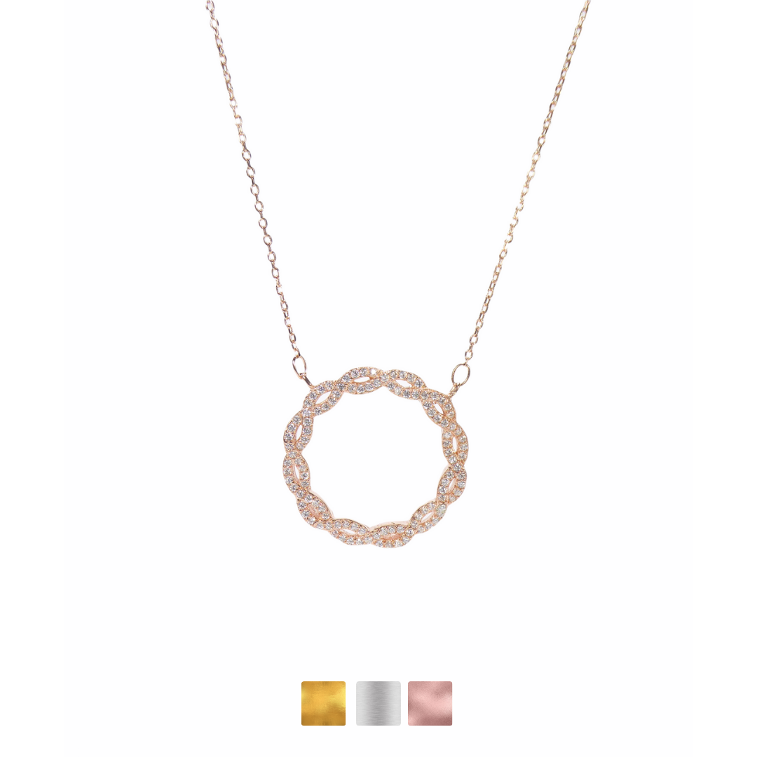 Screwed Circle Necklaces
