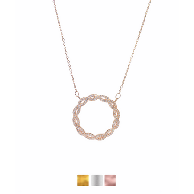 Screwed Circle Necklaces