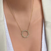 Screwed Circle Necklaces