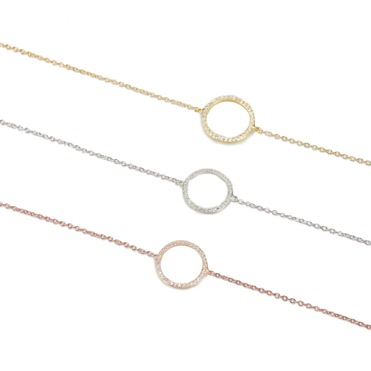 Small Eternity Circle Bracelet Cz