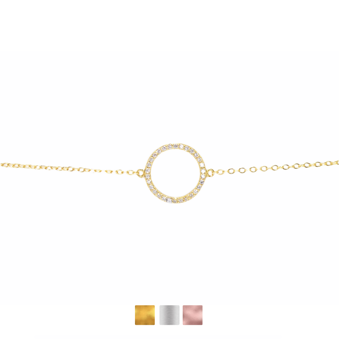 Small Eternity Circle Bracelet Cz
