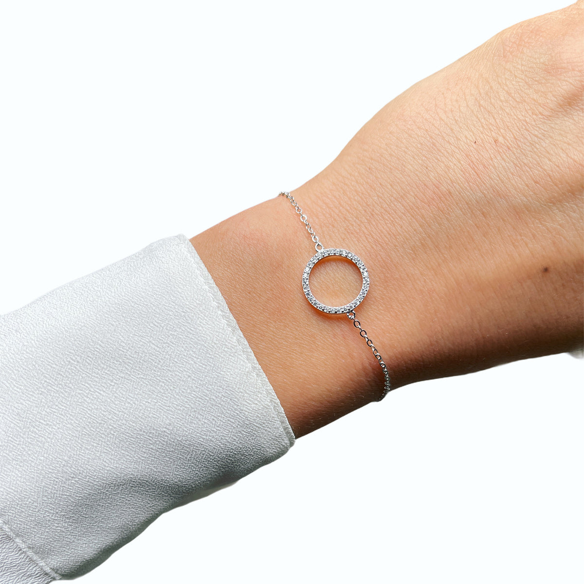 Small Eternity Circle Bracelet Cz