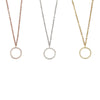 Small Circle CZ Necklaces