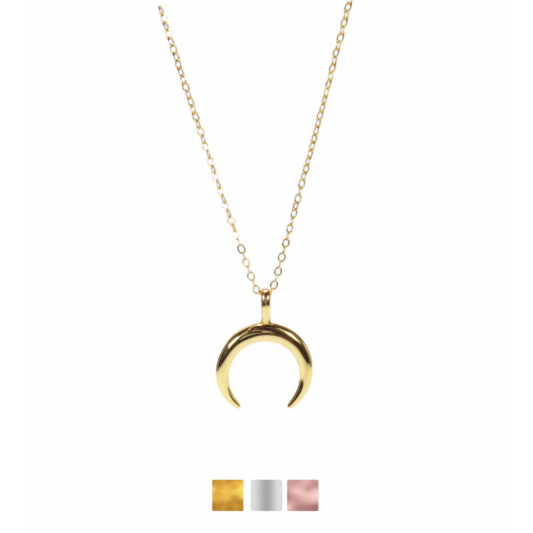 Horn Half Moon Necklaces