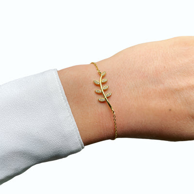 Leaf Bracelets Cz