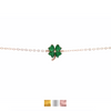 Green Clover Bracelet CZ